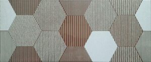 Decor Happy Hexagon Marron 20x50