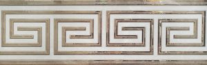 DECOR LUXURY GRECA BROWN 25X80