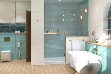 Irida White 30x90 серия плочки за баня