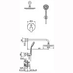 Душ комплект за вграждане KTH715/PDNO Homix 7000 - Image 2