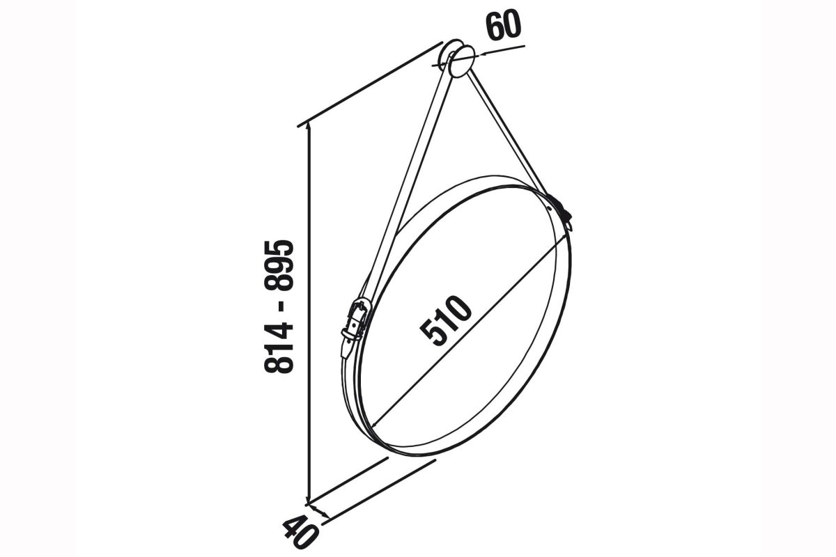 Огледало Barbero 50 Black - Image 8