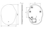 Огледало с лед осветление с неправилна форма Como - Image 2