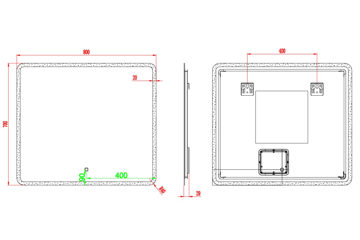 Огледало с лед осветление Stuttgard M3017 - Image 6