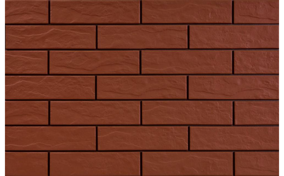 Rot - фасадна рустикална плочка клинкер 24.5x6.5см - Image 1