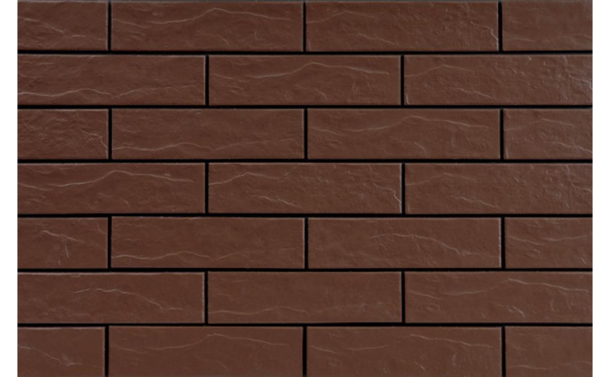 Brown - фасадна рустикална плочка клинкер 24.5x6.5 - Image 1