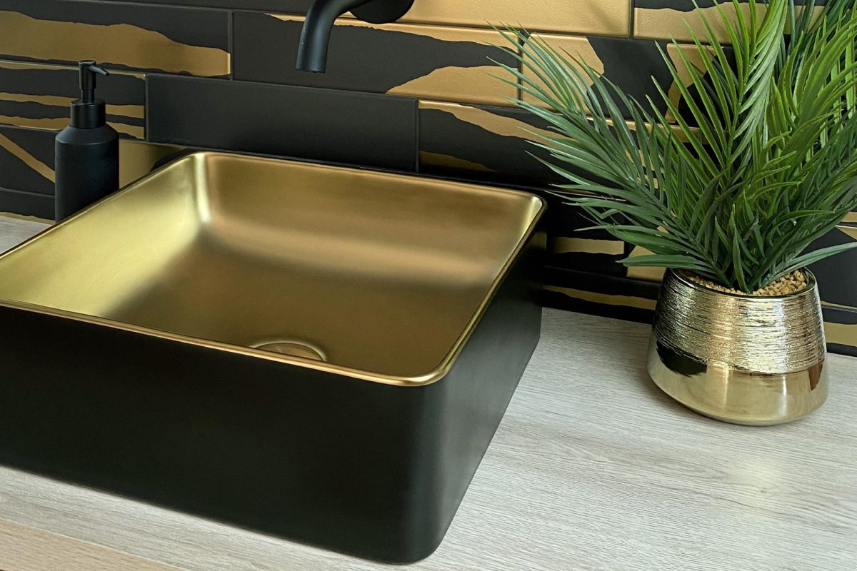 Мивка за плот Savannah Black&Gold - Image 3