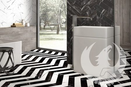 Marquina Chevron 8x40 гранитогрес