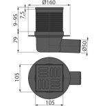 Точков подов сифон APV31 черен мат - Image 2