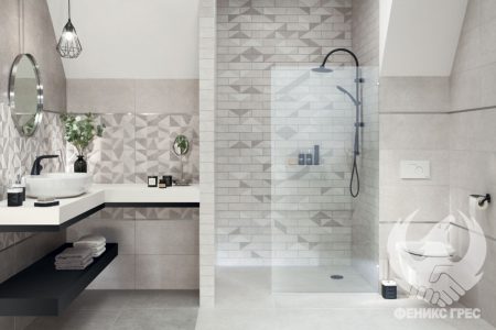 Bellante Grey 29.8x59.8 серия плочки за баня