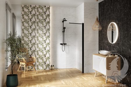 Elba Black 30.8x60.8 серия плочки за баня