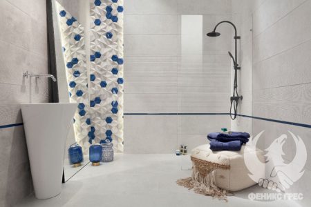 Free Space Grey 32.8x89.8 серия плочки за баня