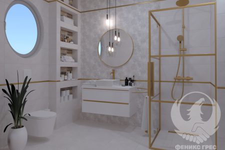 Ares Bone 30x90  серия плочки за баня