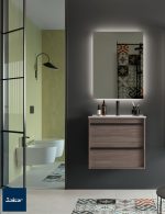 Комплект шкаф и огледало Attila 60см. ETERNITY OAK - Image 4