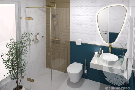 Soul White 25x75 серия плочки за баня