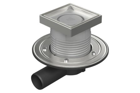 Точков подов сифон за вграждане на плочка Chudej със стоманен фланец