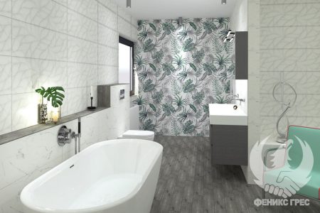 Calacatta Marmi matte 30x90 серия плочки за баня