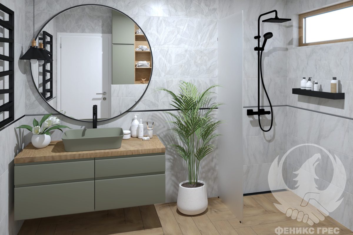 Camile Gris 33x90 серия плочки за баня - Image 1