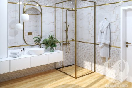 Casablanca Gold 30x90 серия плочки за баня