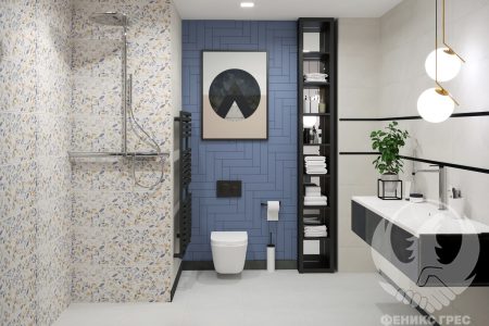 Colmar Grey 30x90 серия плочки за баня