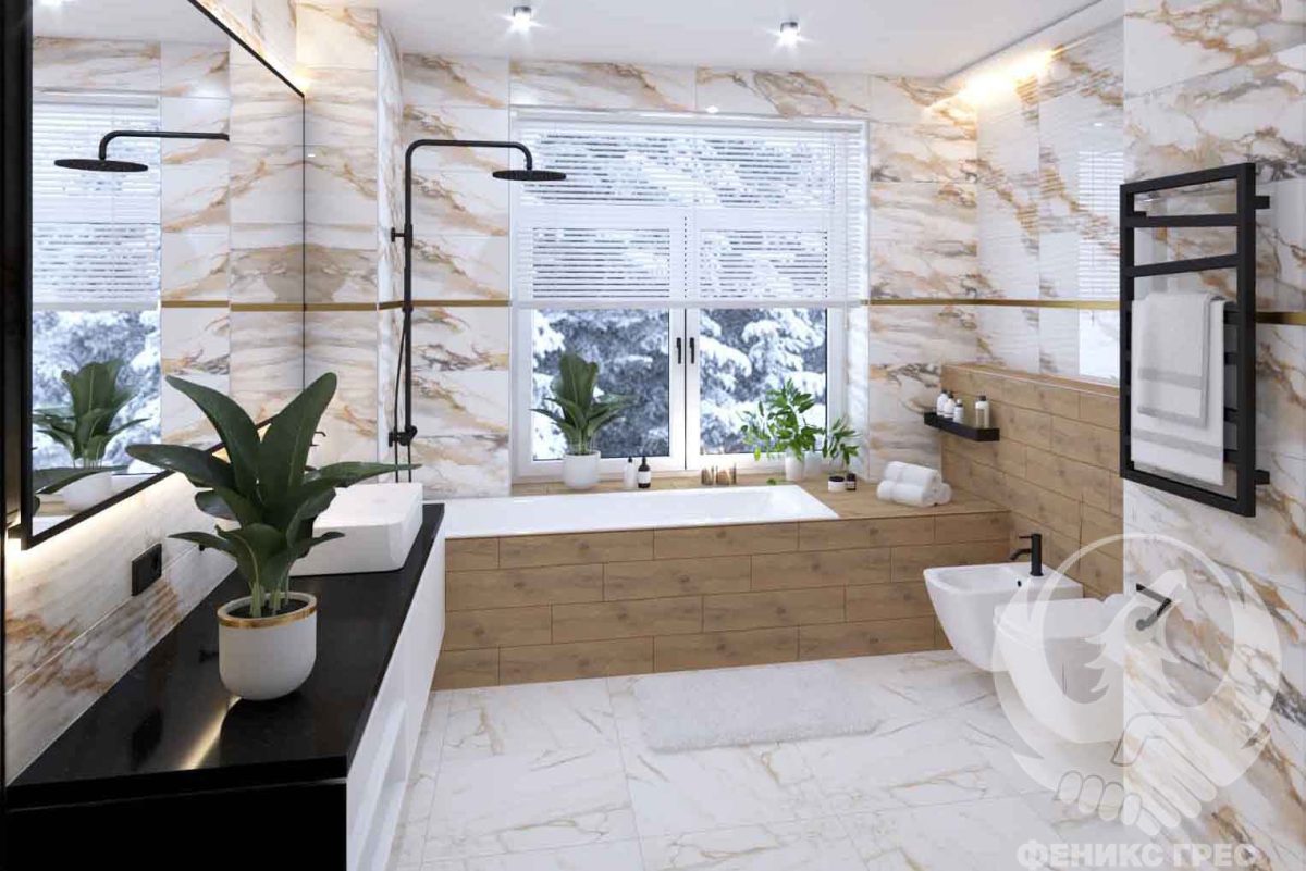 Crash Beige 30x90 серия плочки за баня - Image 1