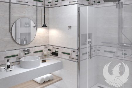 Demos Gris 25x70 серия плочки за баня