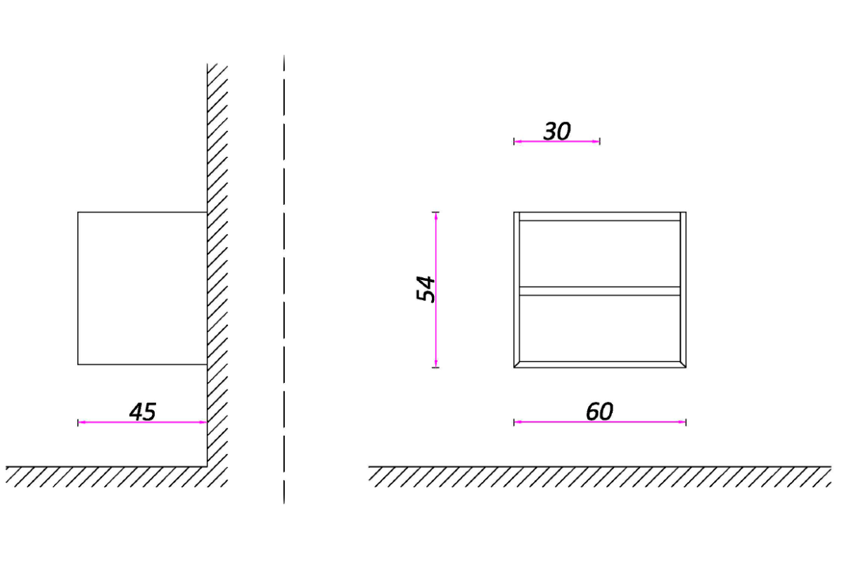 Конзолен шкаф с мивка Cool White Matt/Walnut 60см - Image 8