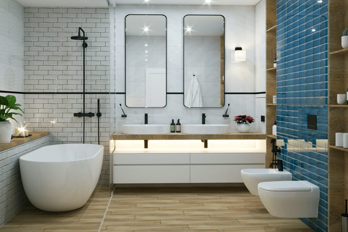 Essential White 33.3x55 серия плочки за баня - Image 1