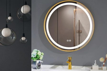 Кръгло огледало с лед осветление Leonardo 60