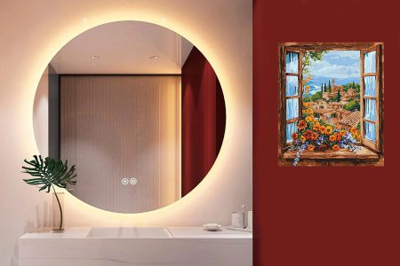 Кръгло огледало с лед осветление Dante 60