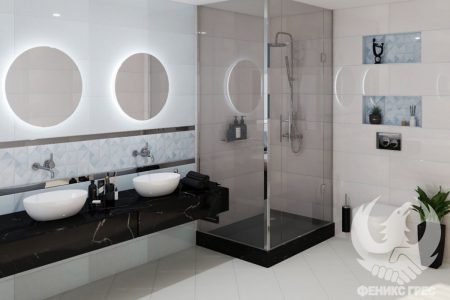 Glam Blue 30x60 серия плочки за баня