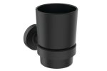 Стъклена чаша с държач IOM Black A7928XG