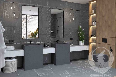 Kairos Graphite 29.5x90 серия плочки за баня