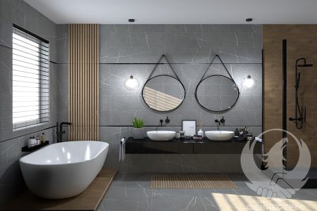 Kairos Grey 29.5x90 серия плочки за баня