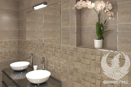 Manchester Taupe 30x90 серия плочки за баня