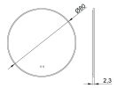 Кръгло огледало с лед осветление Moon 80 - Image 6