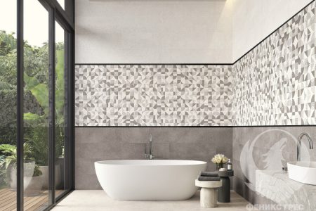 Monza Gris 30x90 серия плочки за баня