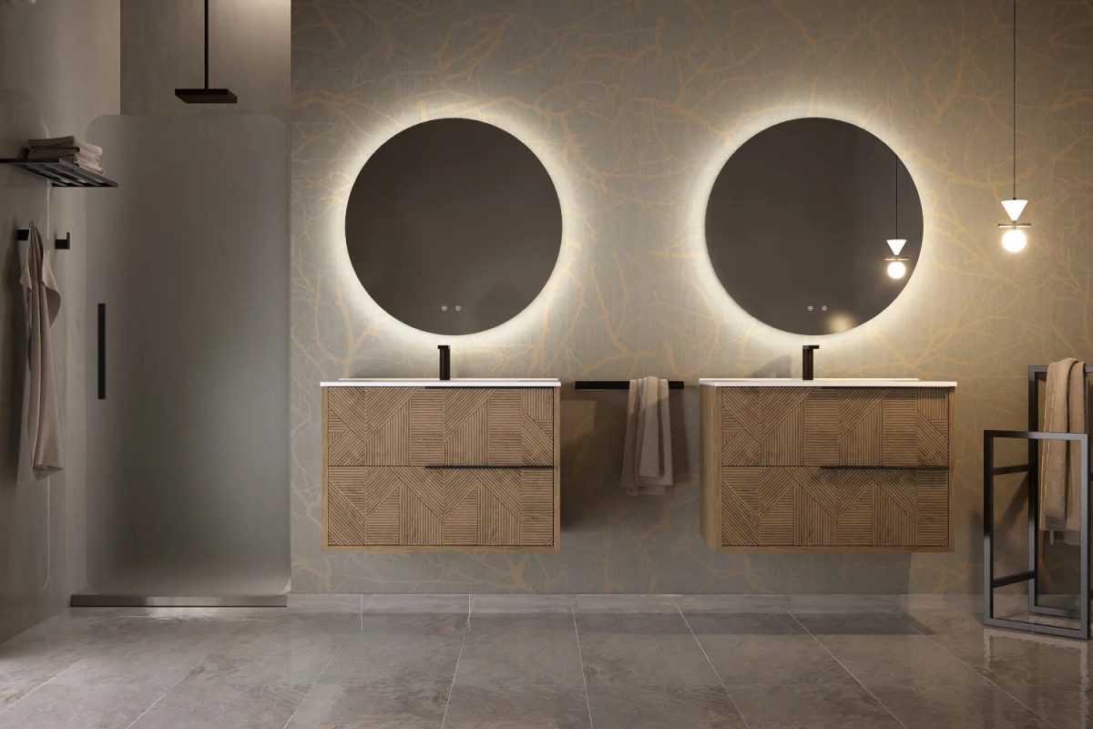 Кръгло огледало с лед осветление Moon 80 - Image 3