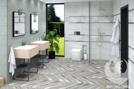 Natur Kaki 25x75 серия плочки за баня