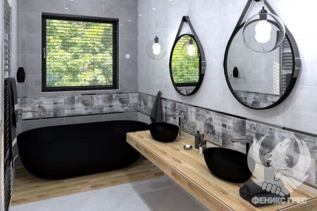 Nil Grey 30x60 серия плочки за баня