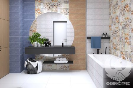 Nube 20x60 серия плочки за баня