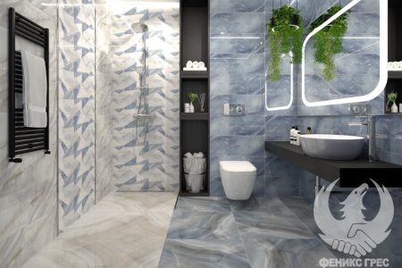 Onice Cold 30x90 серия плочки за баня