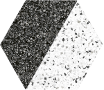 Дизайнерска плочка Onil Black Hex 20x24 - Image 2