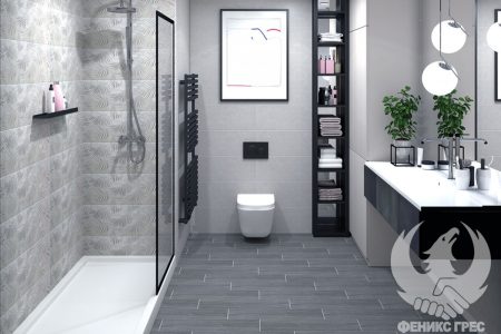 Palmeto Gris 30x90 серия плочки за баня