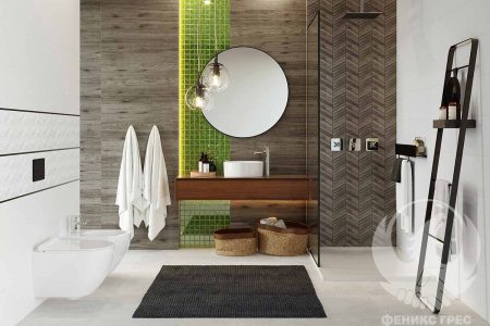 White Mat Parma 25x75 серия плочки за баня