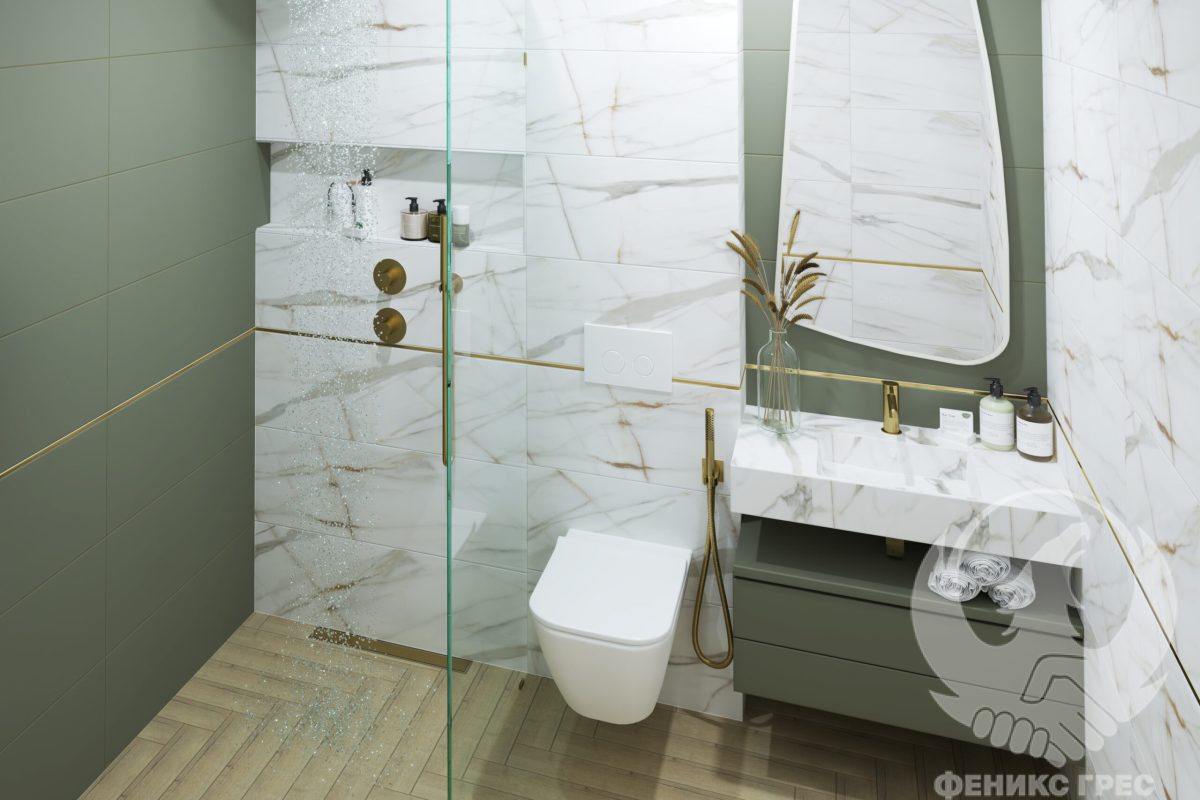 Perthstone Khaki 30x90 серия плочки за баня - Image 1