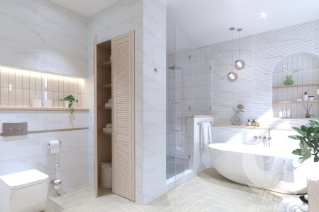 Portofino Blanco 30x90 серия плочки за баня