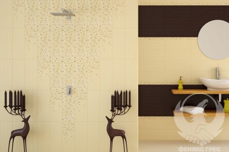 Saba Crema and Marron 20x50 серия плочки за баня