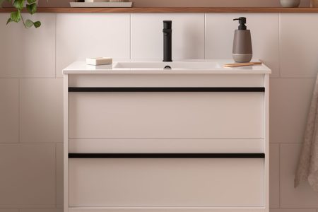 Конзолен шкаф с мивка Attila 80см. White