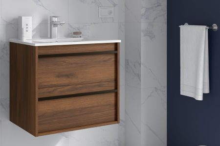 Конзолен шкаф с мивка Attila 60см. Walnut Maya