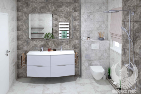 Sante Smoke 30x90 серия плочки за баня